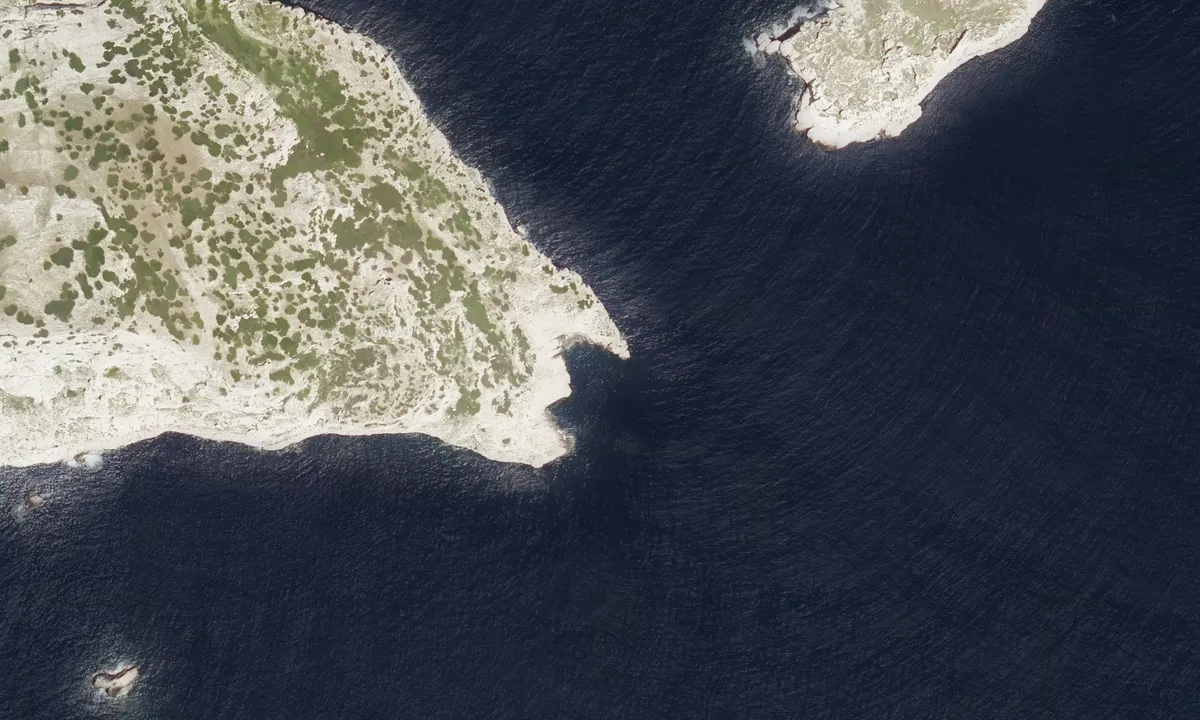 Flyfoto av Pointe de Caramassaigne