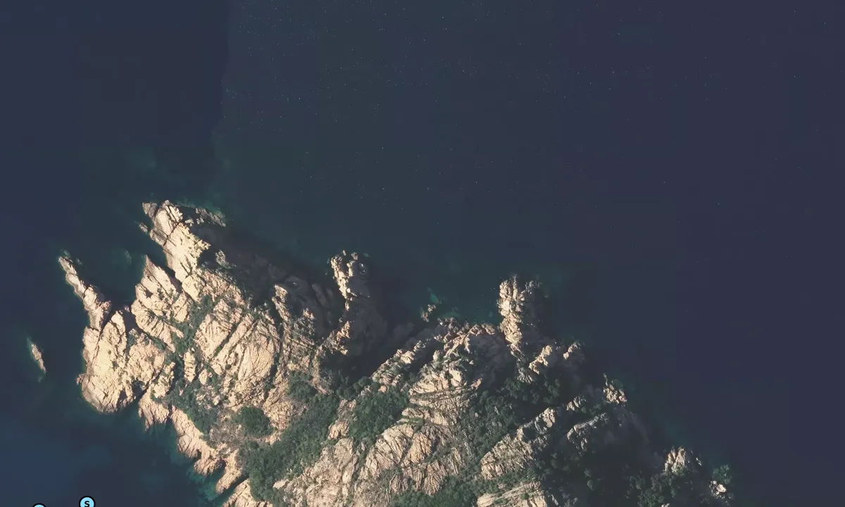 Satelite image of Pointe de Ficajola