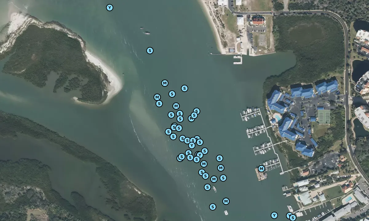Satelite image of Ponce de Leon Inlet - New Smyrna Beach
