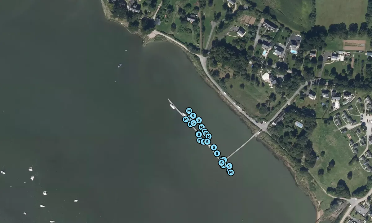 Satelite image of Ponton Aval - Port d'Arzal-Camoël