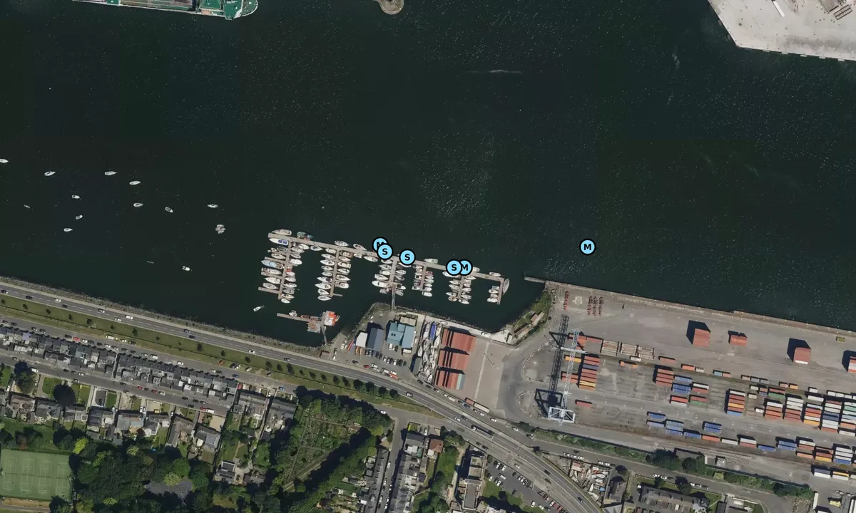 Satelite image of Poolbeg Marina