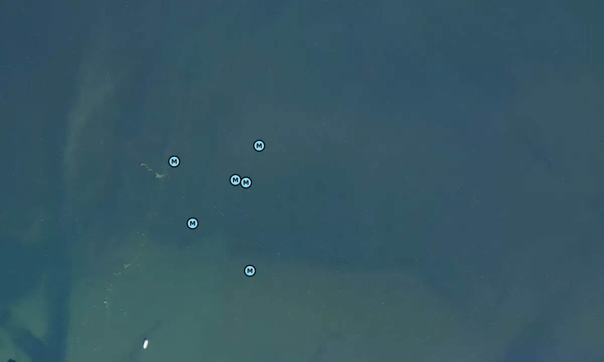 Satelite image of Poor Man's Beach