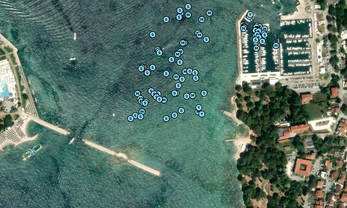 Satelite image of Porec - Buoys