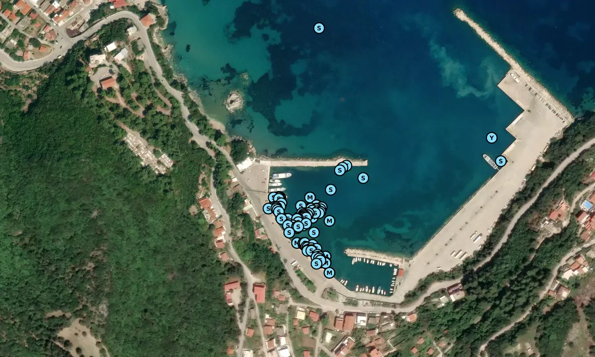 Satelite image of Poros Harbour