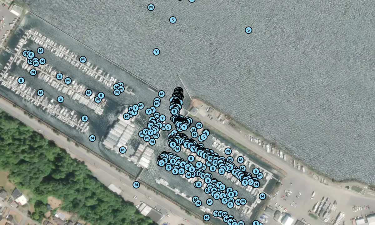 Satelite image of Port Angeles Boat Haven