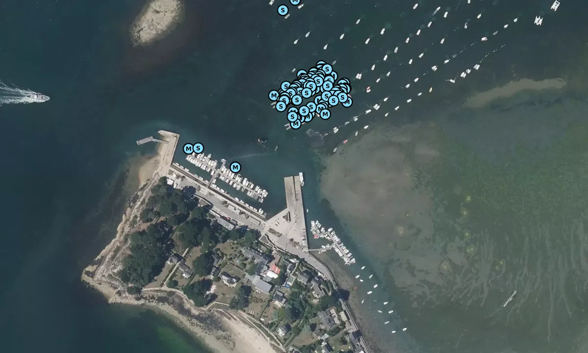 Satelite image of Port-Blanc