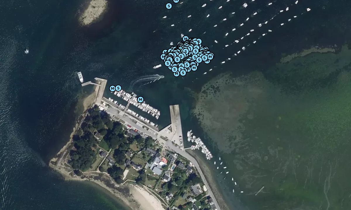 Satelite image of Port-Blanc