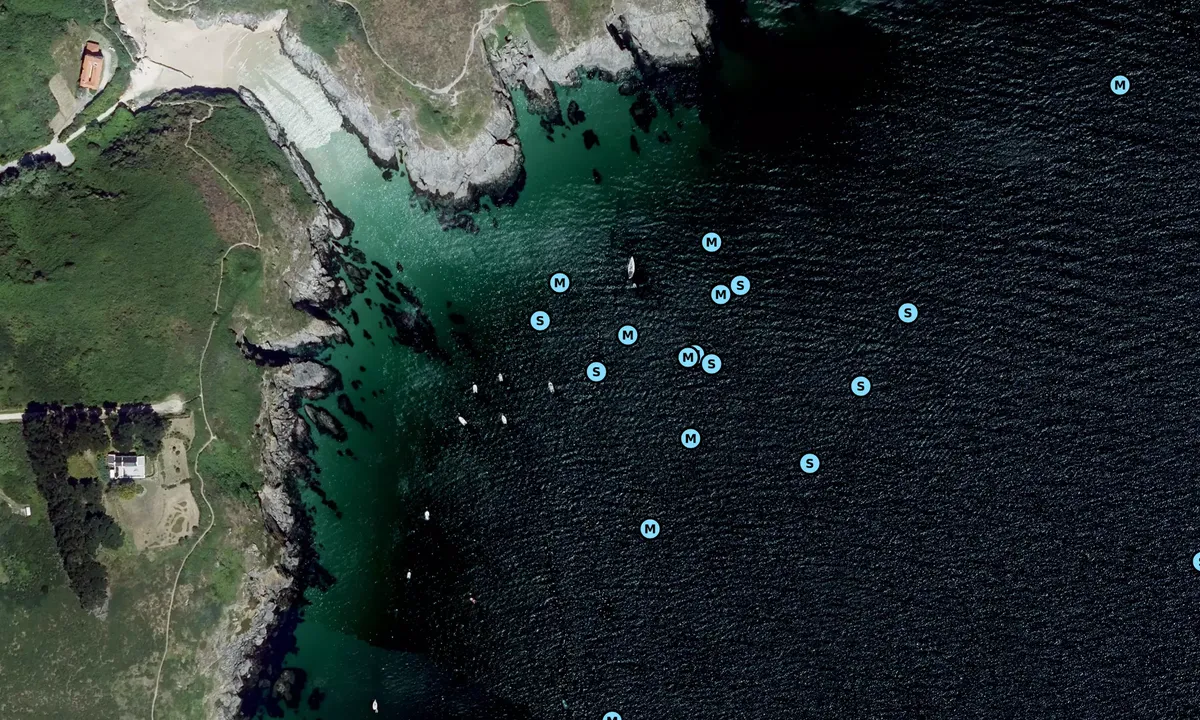 Satelite image of Port Blanc