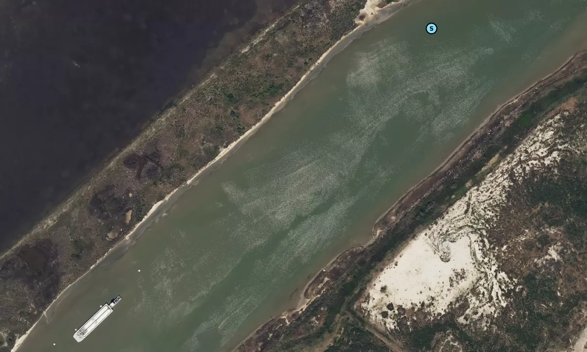 Satelite image of Port Bolivar Assembling Basin
