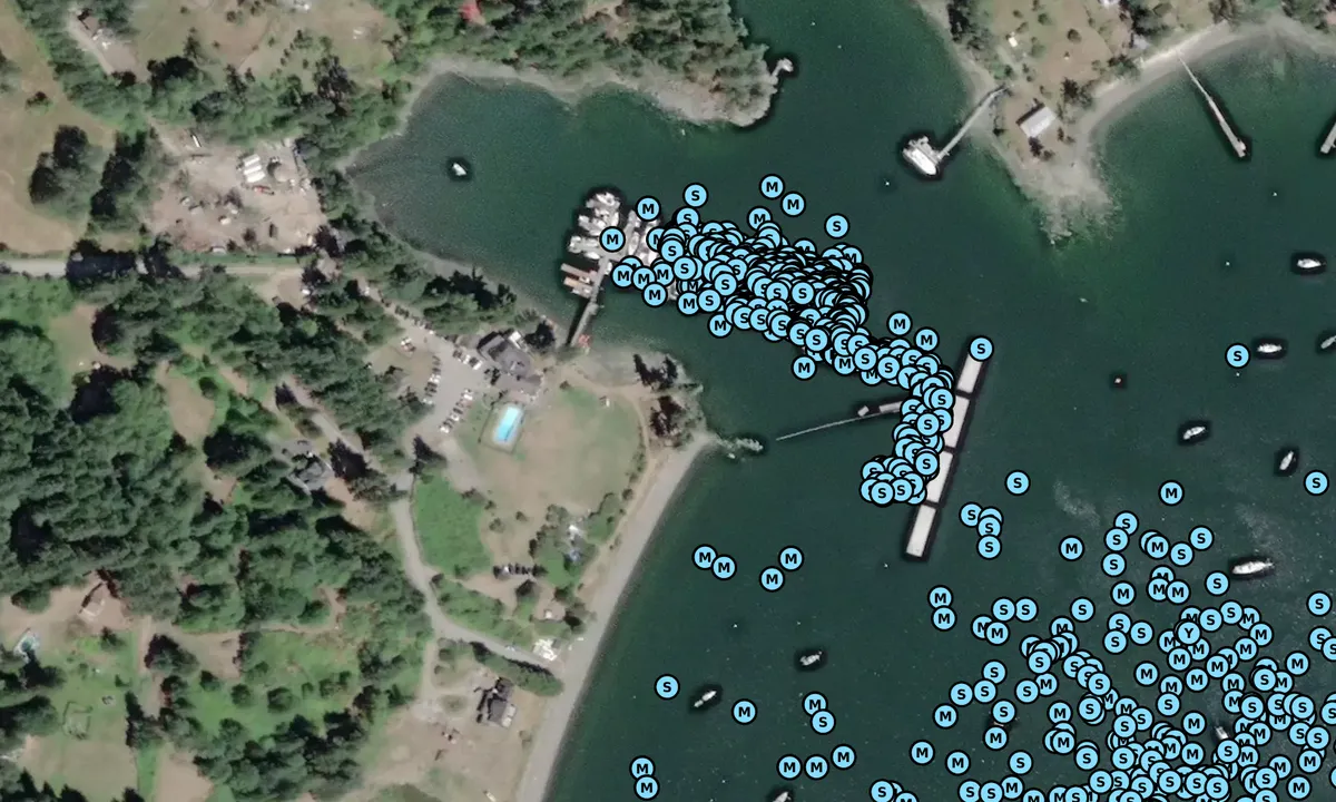 Satelite image of Port Browning Marina