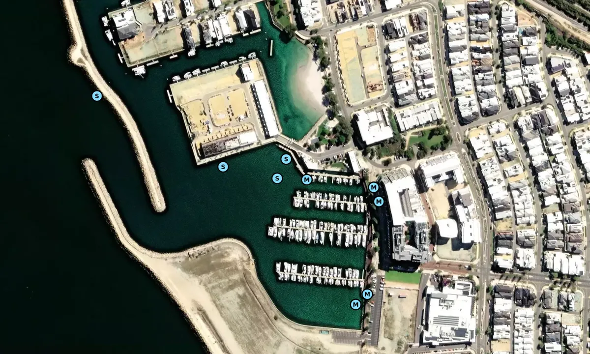 Satelite image of Port Coogee Beach Marina