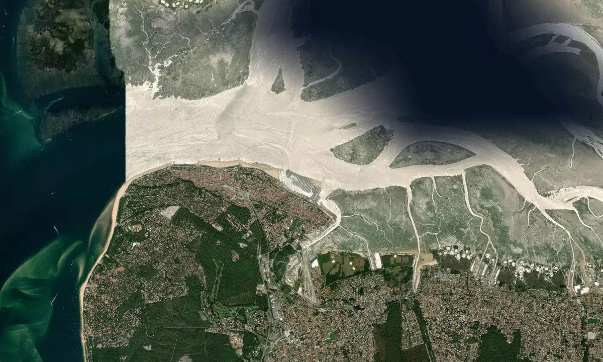 Flyfoto av Port d'Arcachon