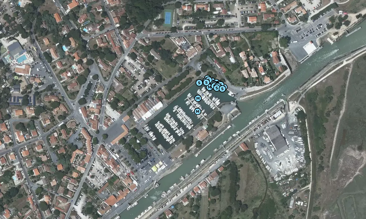 Satelite image of Port de Boyardville