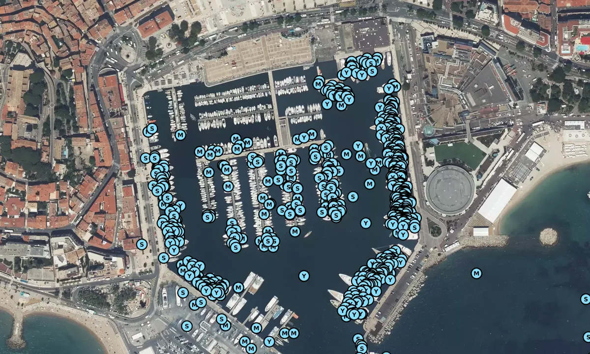 Satelite image of Port de Cannes - Alpes-Maritimes