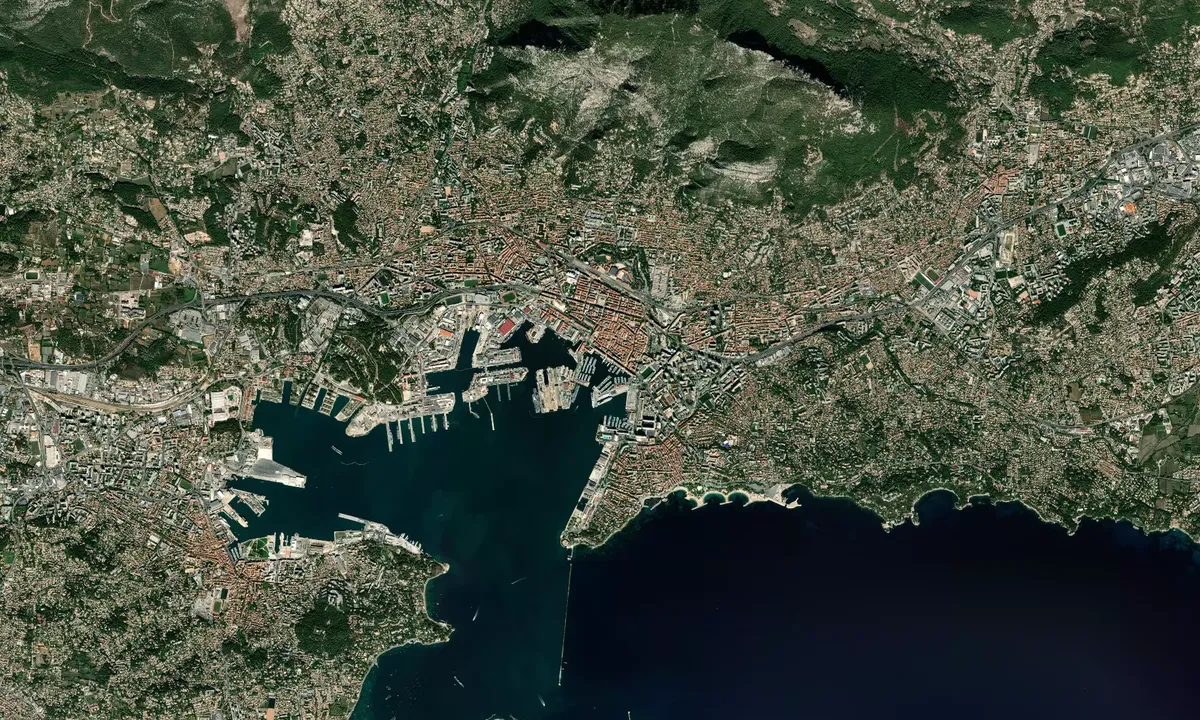 Flyfoto av Port de Darse-Vieille