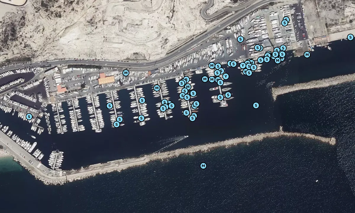 Satelite image of Port de la Lave