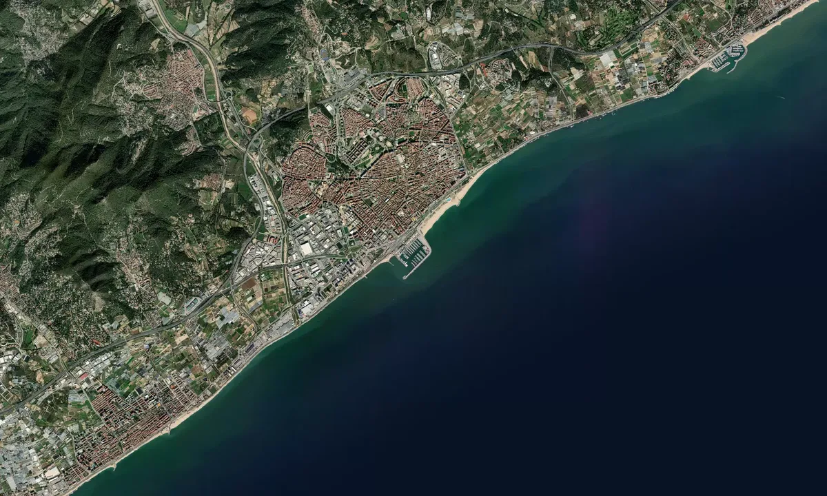 Flyfoto av Port de Mataro