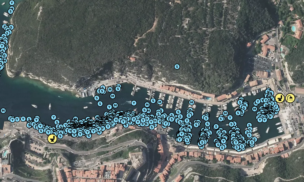 Satelite image of Port de Plaisance de Bonifacio