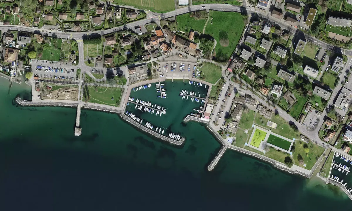 Satelite image of Port de Pully