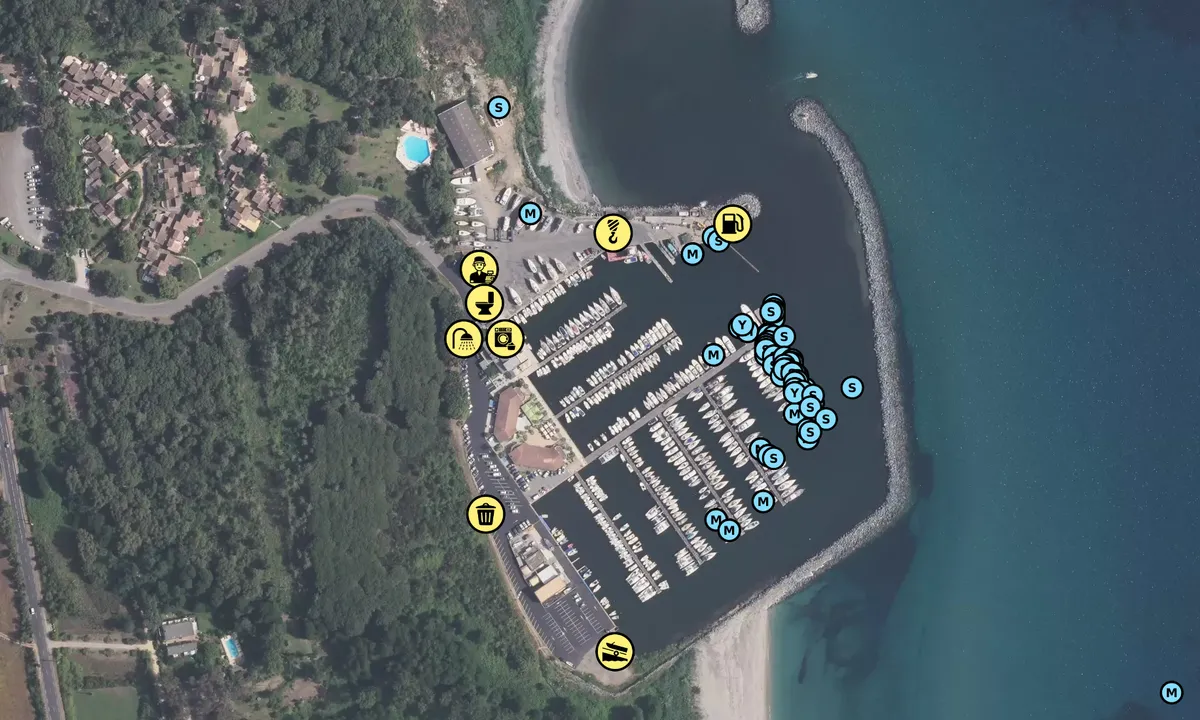 Satelite image of Port de Taverna