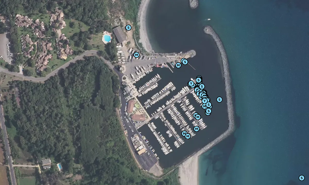 Satelite image of Port de Taverna