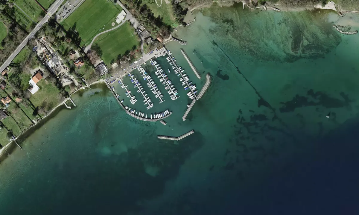 Flyfoto av Port des Abériaux, Prangins