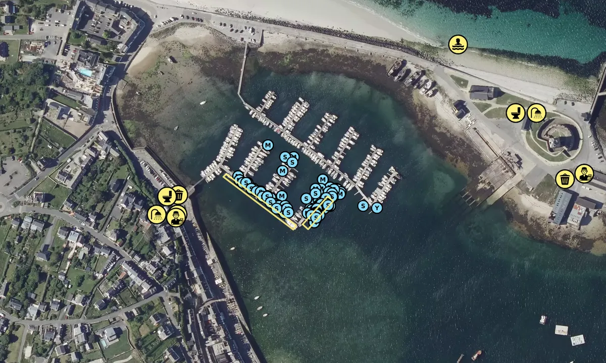 Satelite image of Port du Notic - Camaret sur Mer