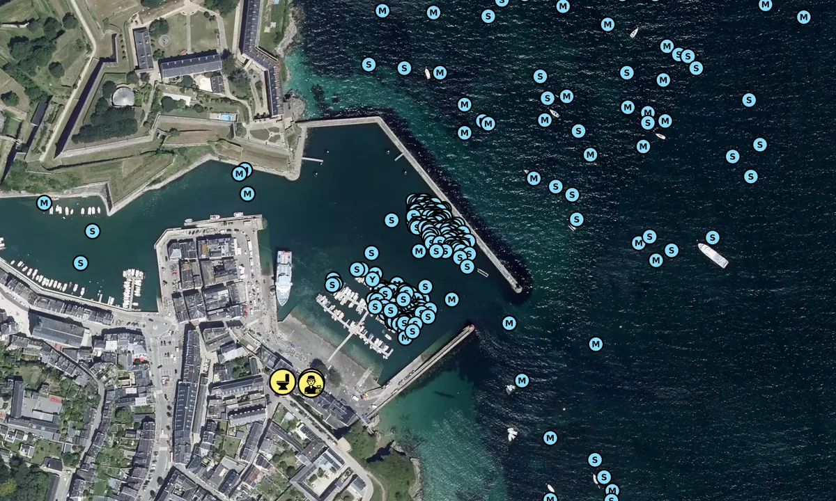 Satelite image of Port du Palais
