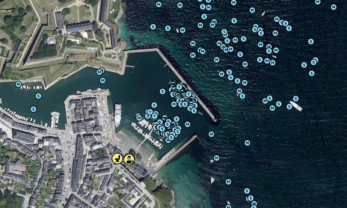 Satelite image of Port du Palais