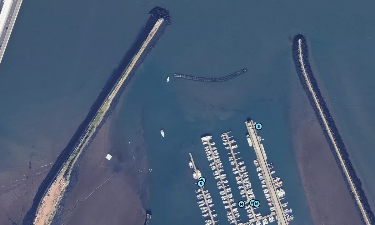 Satelite image of Port Edgar Marina and Sailing School