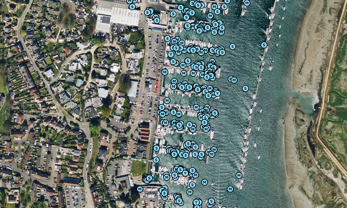 Satelite image of Port Hamble Marina - Hamble-le-Rice