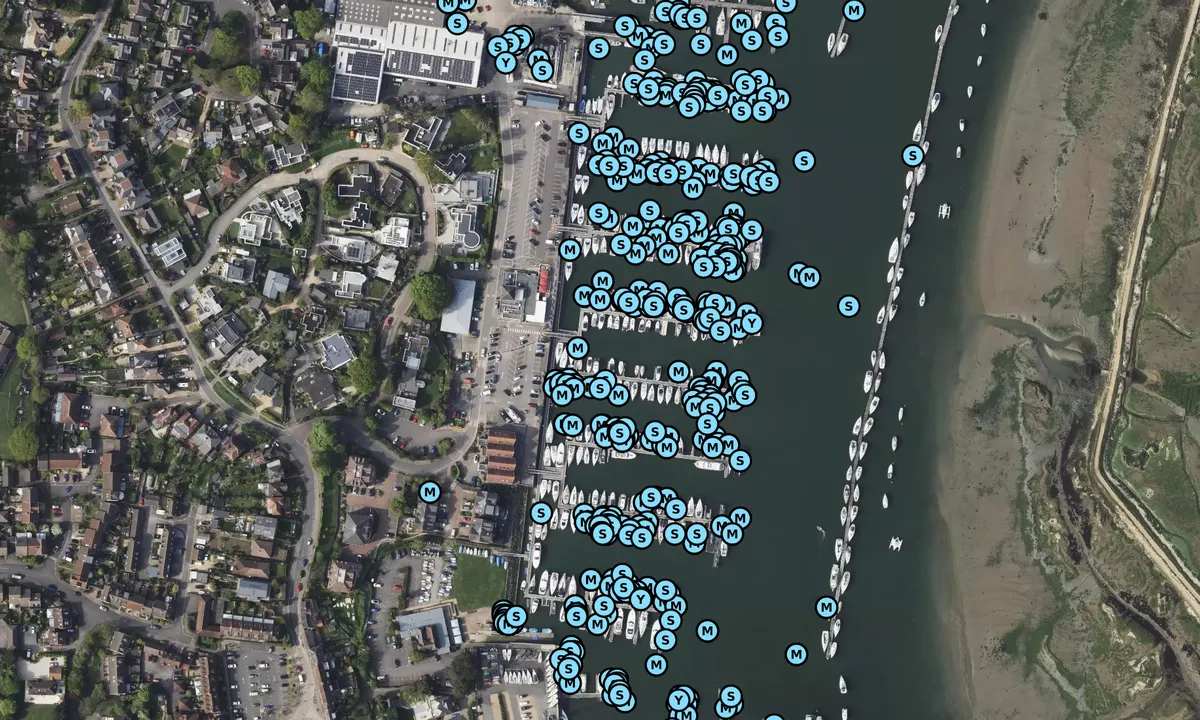 Satelite image of Port Hamble Marina - Hamble-le-Rice