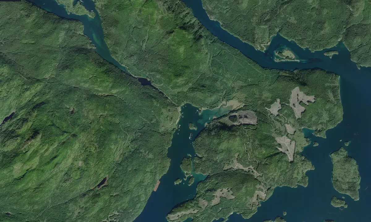 Flyfoto av Port Harvey