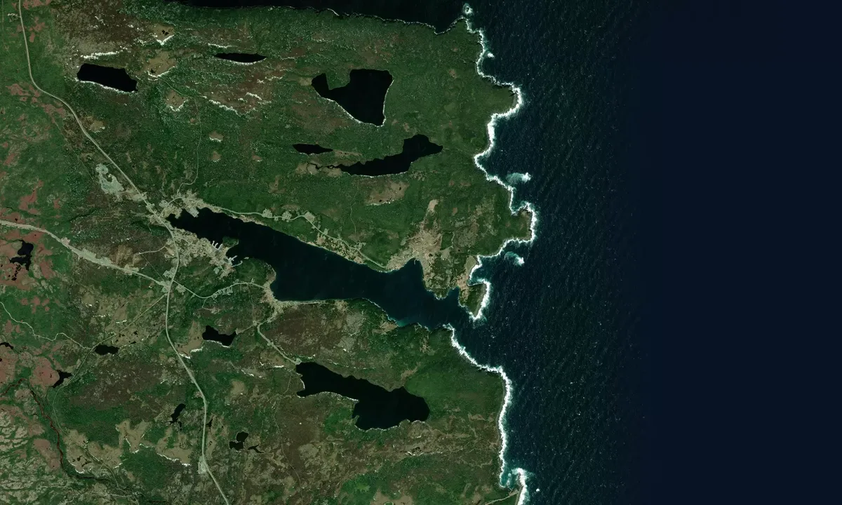 Flyfoto av Port Kirwin