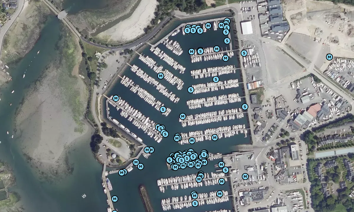 Satelite image of Port La Forêt