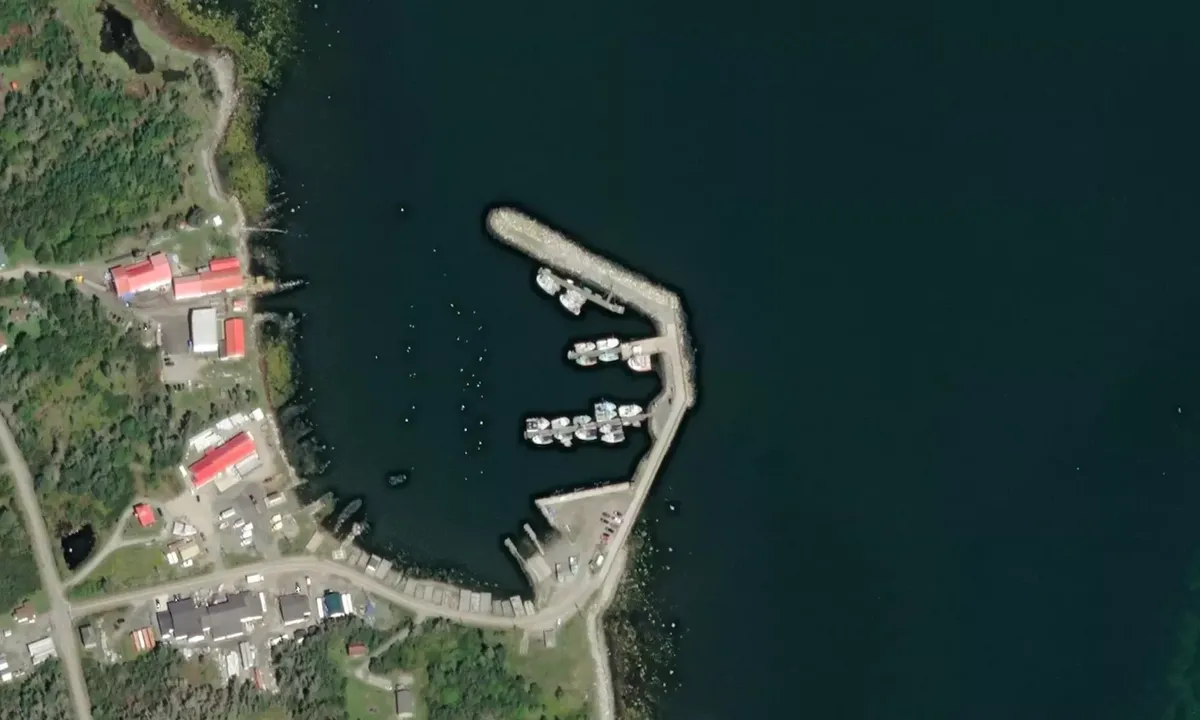 Satelite image of Port La Tour Fishing Wharf