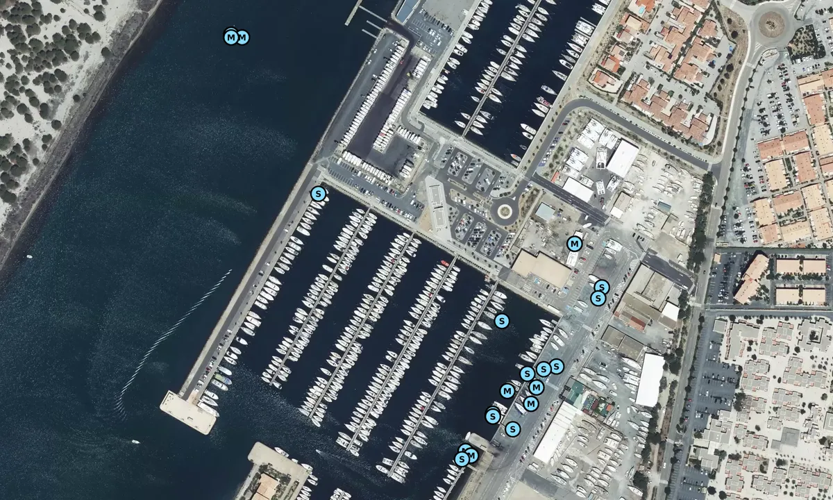 Satelite image of Port Leucate - Aude