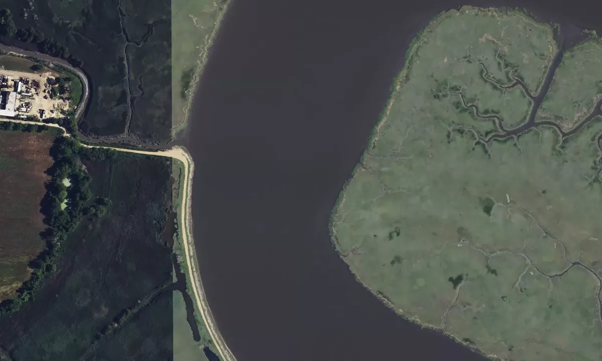 Satelite image of Port Norris