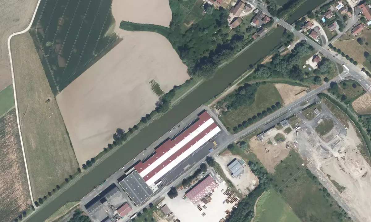 Satelite image of Port of Bourogne