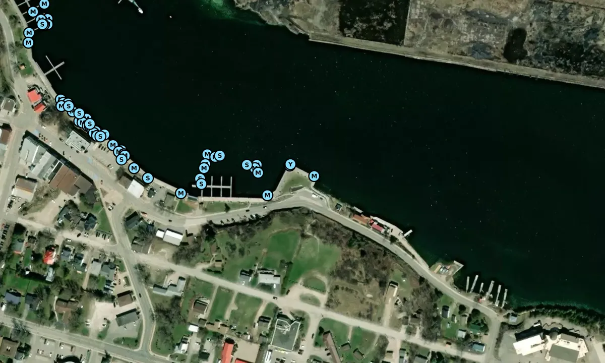 Satelite image of Port of Little Current