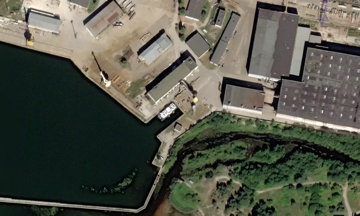 Satelite image of Port of Loksa