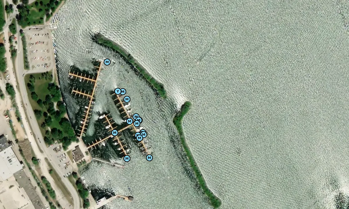 Satelite image of Port of Orillia