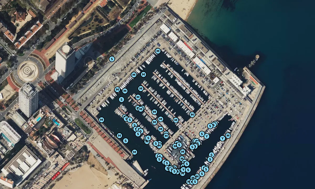 Satelite image of Port Olimpic