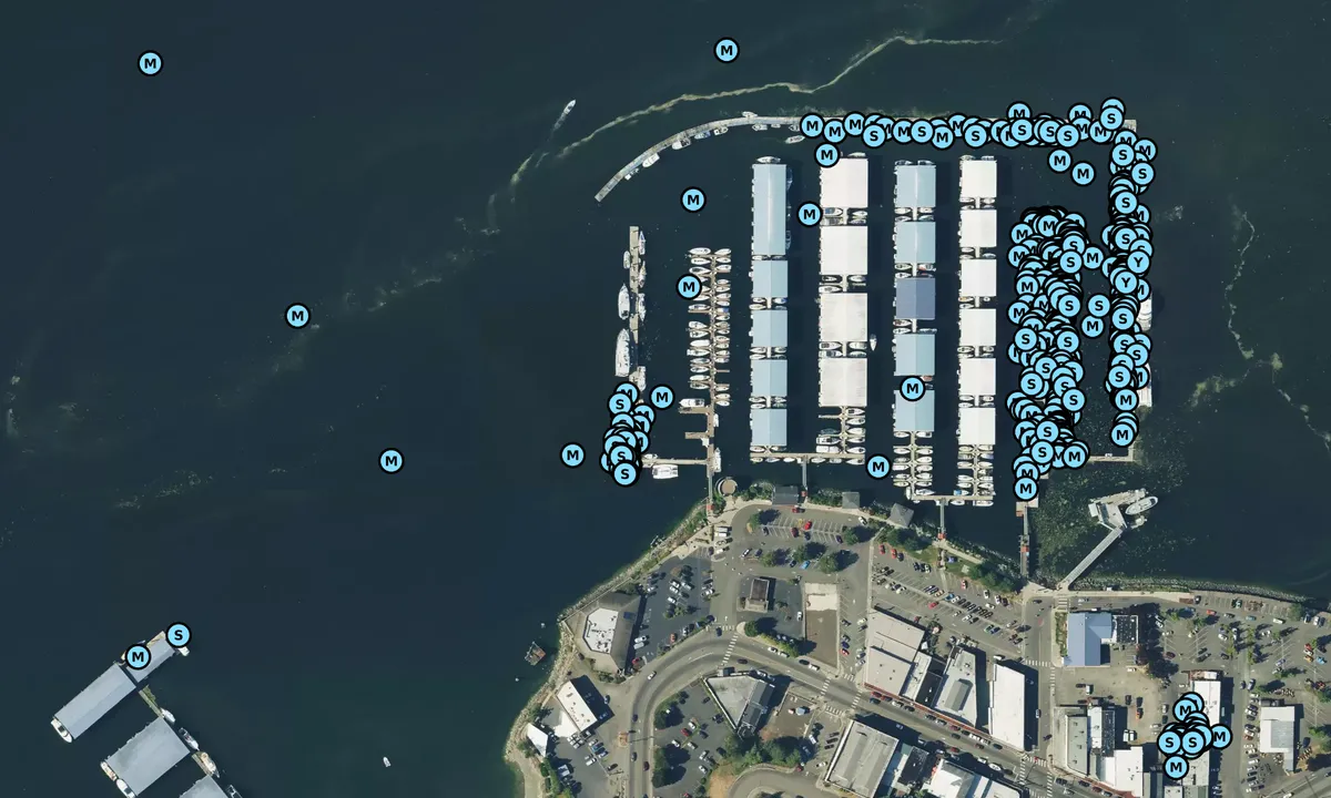 Satelite image of Port Orchard Marina