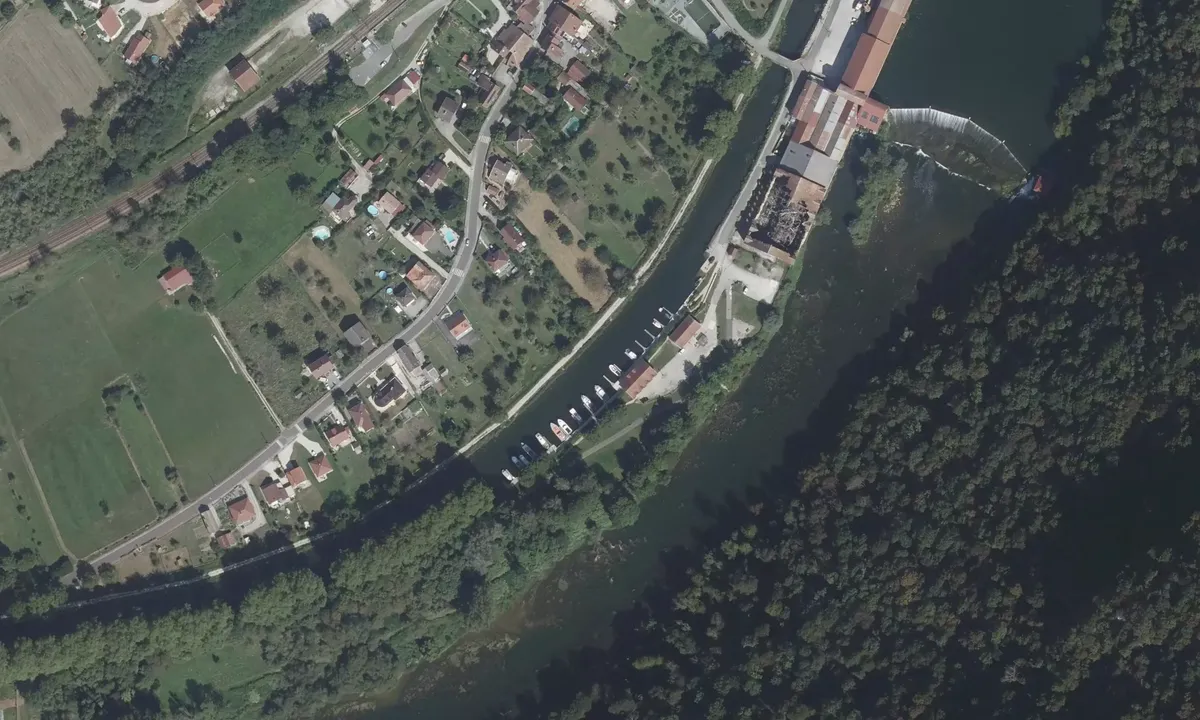 Satelite image of Port plaisance Deluz