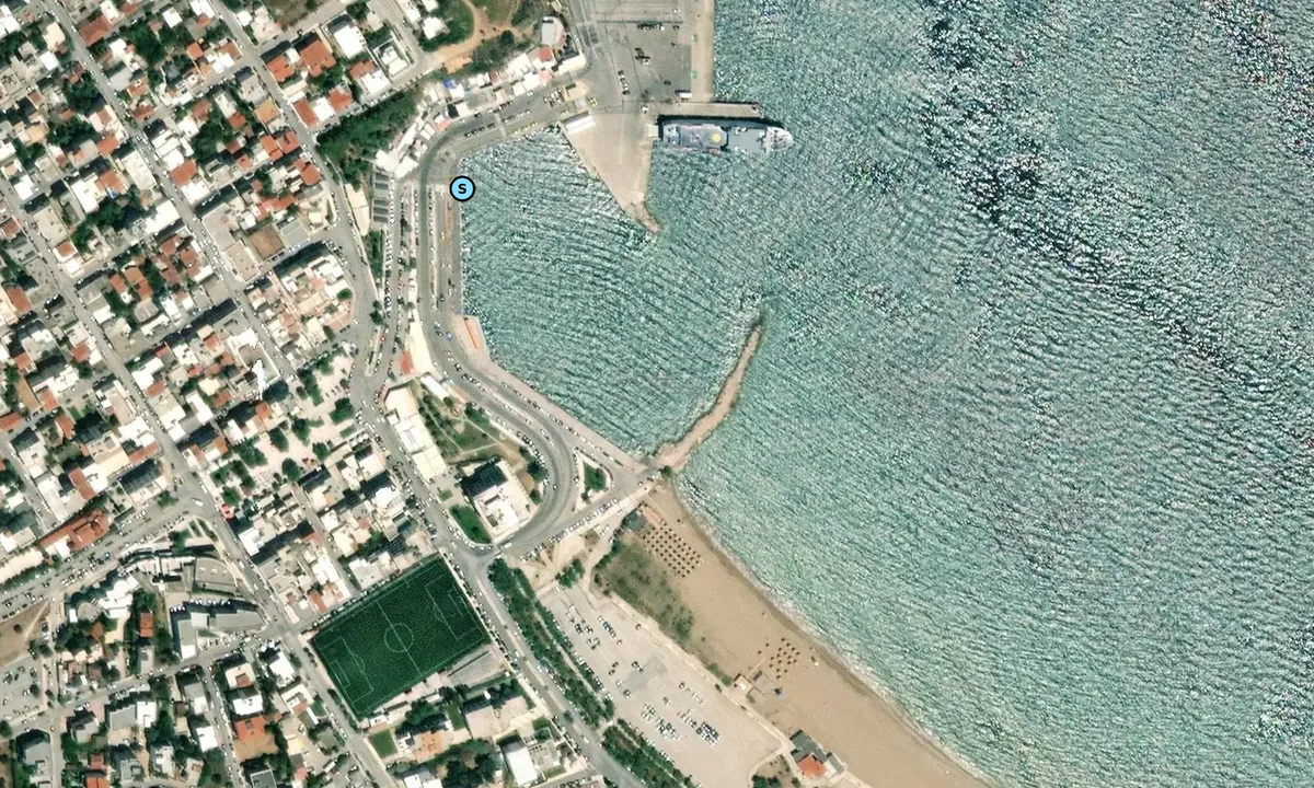 Satelite image of Port Rafina