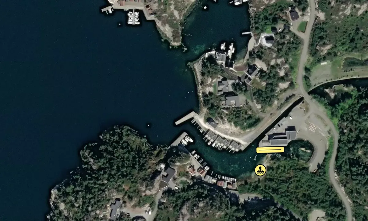 Satelite image of Port Steingard (Kråko Fitjar)