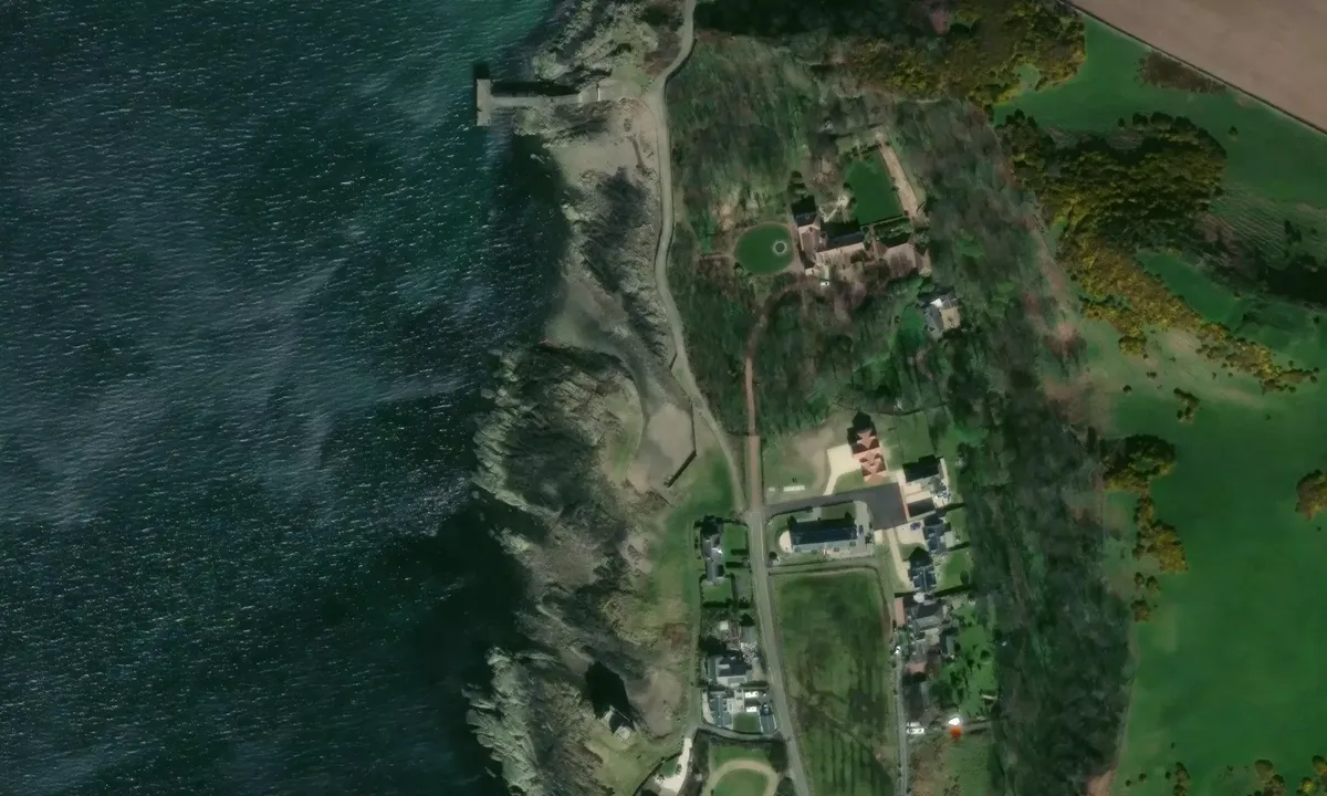 Satelite image of Portencross Harbour