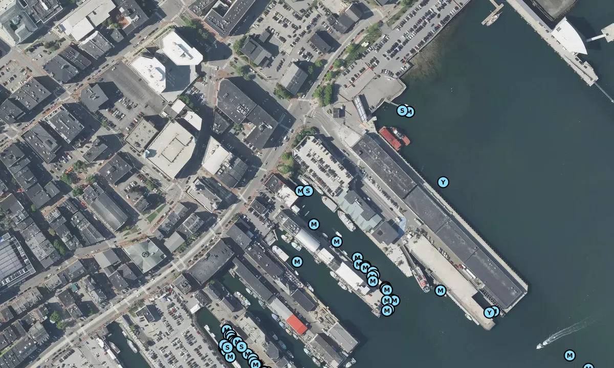 Satelite image of Portland Public Dock