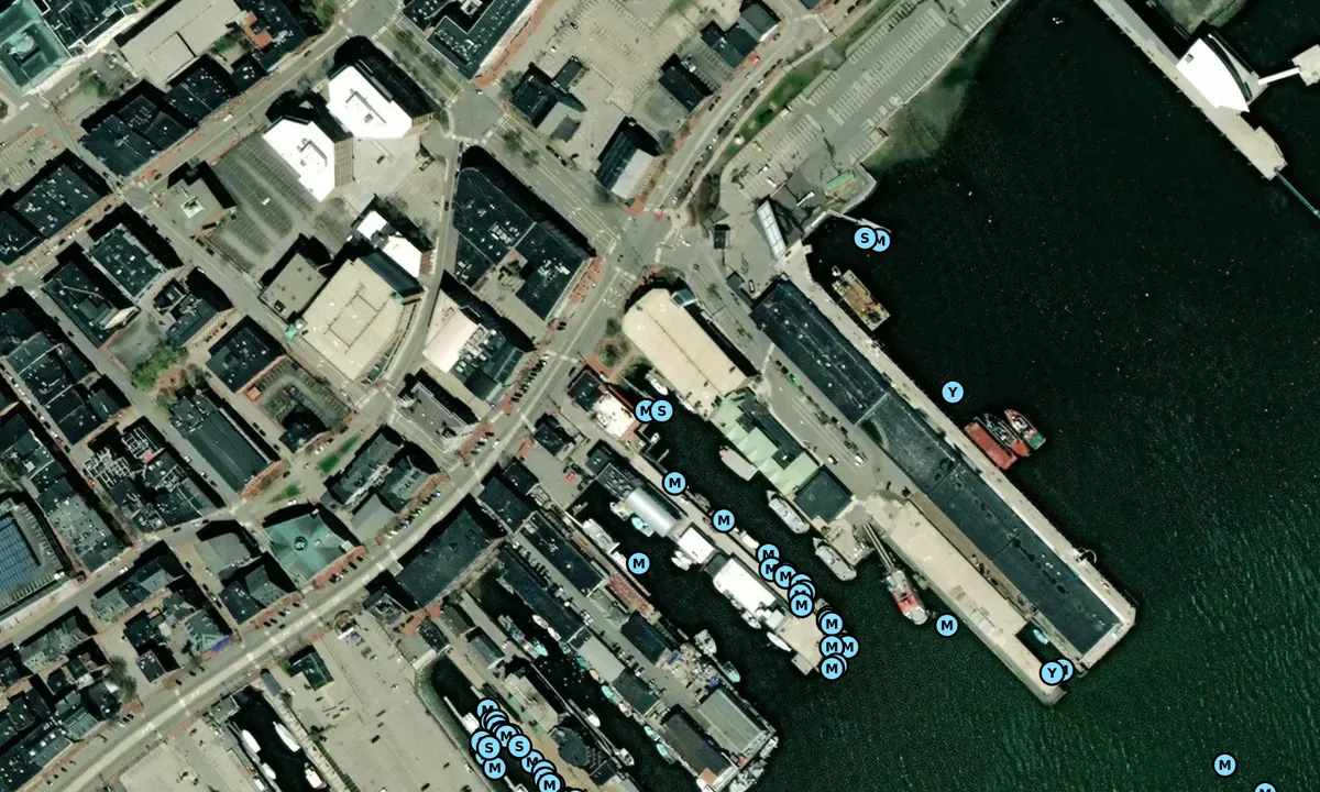Satelite image of Portland Public Dock